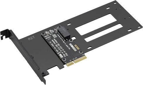 بطاقة محول PCIe 5.0 x4 إلى E1.S / E3.S SSD، تدعم القرص الصلب EDSFF SFF-TA-1002، متوافق مع PCIe 5.0/4.0/3.0 مرة أخرى، دعامة كاملة الارتفاع متضمنة in Kuwait