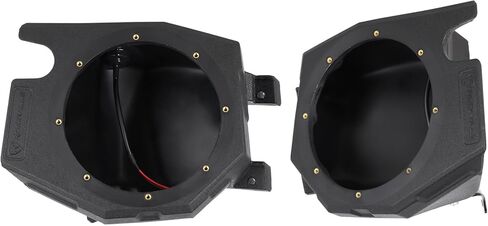 Rockville Bundle: Pair RM-PREMIUM-65 Black 6.5" 600w Marine Boat Speakers - Crisp Sound! Bundle with RockZR v2 2014-2023 Polaris RZR Front Kick Panel 6.5" Speaker Pods (2 Items) in Saudi Arabia