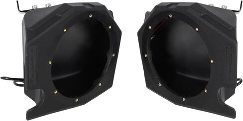 Rockville Bundle: Pair RM-PREMIUM-65 Black 6.5" 600w Marine Boat Speakers - Crisp Sound! Bundle with RockZR v2 2014-2023 Polaris RZR Front Kick Panel 6.5" Speaker Pods (2 Items) in Saudi Arabia