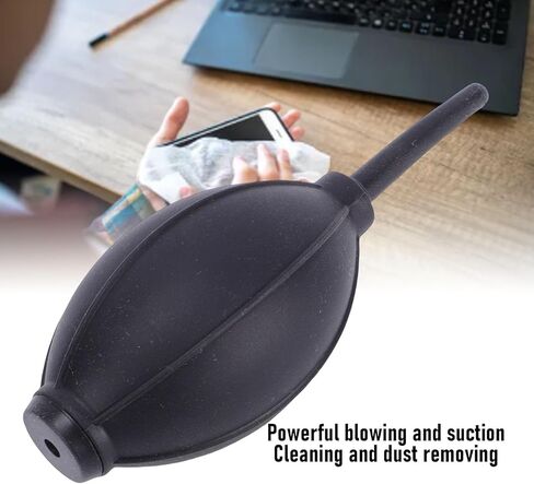 AUNMAS Soft Tip Air Blower for Musical Instruments, Keyboards, Cameras, Lenses, Screens, Glasses, Portable Silicone Air Blower Pump Dust Cleaner Black in Saudi Arabia