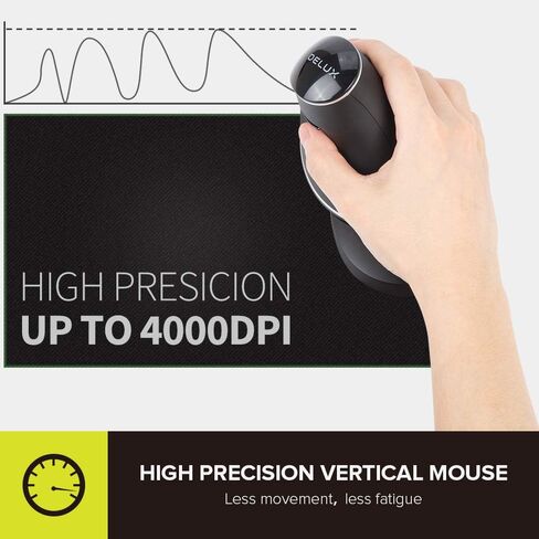 DELUX Full Size Ergonomic Split Keyboard and Wireless Vertical Mouse Combo, GM909 Wireless Split Keyboard and M618PD Vertical Mouse for Large Hands (GM909-M618PD) in Saudi Arabia