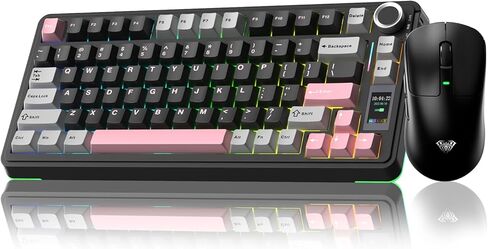 AULA Wireless Keyboard and Mouse Combo, S75 Pro Mechanical Keyboard SC680 Wireless Mouse in Saudi Arabia