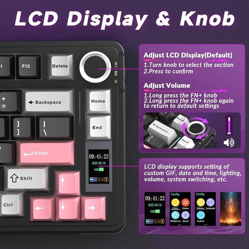 AULA Wireless Keyboard and Mouse Combo, S75 Pro Mechanical Keyboard SC680 Wireless Mouse in Saudi Arabia