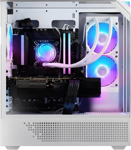 iBUYPOWER Element Gaming PC Desktop Computer AMD Ryzen 7 7800X3D CPU, AMD Radeon RX 9070XT 16GB GPU, 32GB DDR5 RGB 5200MHz RAM, 2TB NVMe SSD, Windows 11 Home, Gamer Keyboard and Mouse - EWA7R97XT01 in Saudi Arabia