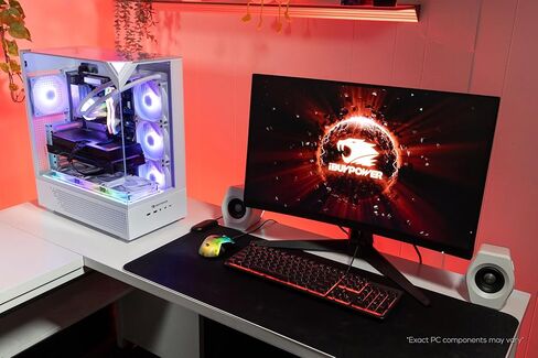 iBUYPOWER Element Gaming PC Desktop Computer AMD Ryzen 7 7800X3D CPU, AMD Radeon RX 9070XT 16GB GPU, 32GB DDR5 RGB 5200MHz RAM, 2TB NVMe SSD, Windows 11 Home, Gamer Keyboard and Mouse - EWA7R97XT01 in Saudi Arabia