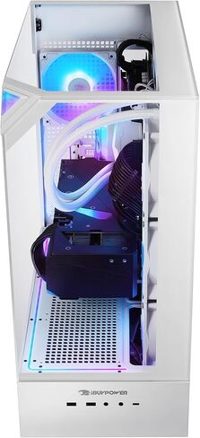 iBUYPOWER Element Gaming PC Desktop Computer AMD Ryzen 7 7800X3D CPU, AMD Radeon RX 9070XT 16GB GPU, 32GB DDR5 RGB 5200MHz RAM, 2TB NVMe SSD, Windows 11 Home, Gamer Keyboard and Mouse - EWA7R97XT01 in Saudi Arabia