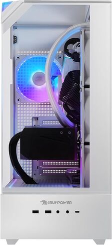 iBUYPOWER Element Gaming PC Desktop Computer AMD Ryzen 7 7800X3D CPU, AMD Radeon RX 9070XT 16GB GPU, 32GB DDR5 RGB 5200MHz RAM, 2TB NVMe SSD, Windows 11 Home, Gamer Keyboard and Mouse - EWA7R97XT01 in Saudi Arabia