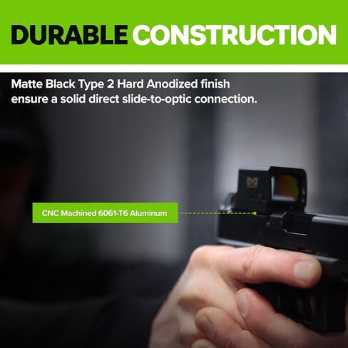 Meprolight MPO PRO-F Direct Mount Plate - Pistol Optic Plate, 6061-T6 Aluminum, Direct Side-to-Optic Mounting, IWI MASADA in Saudi Arabia