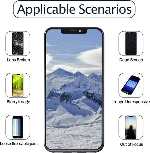 جزء استبدال الكاميرا الخلفية الرئيسية لهاتف iPhone XR وحدة OEM عدسة 12 ميجابكسل أدوات إصلاح مجمعة A1984 A2105 A2106 A2108 in Kuwait