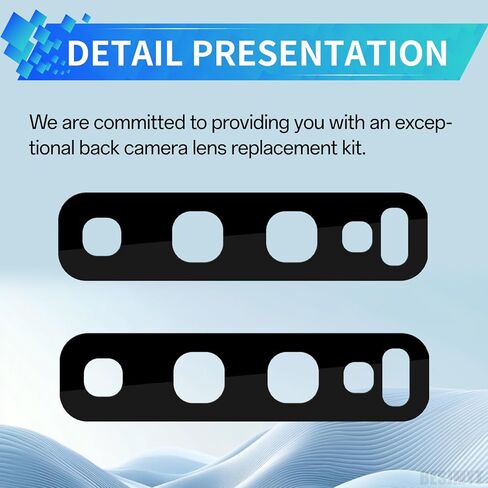 2 Pack Rear Camera Lens Replacement for Samsung Galaxy S10 Plus Adhesive Back Camera Glass Lens with Full Fix Tool Repair Kit Tweezers Dust Cloth for S10 Plus SM-G975U SM-G975U1 in Saudi Arabia