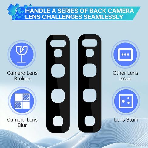 2 Pack Rear Camera Lens Replacement for Samsung Galaxy S10 Plus Adhesive Back Camera Glass Lens with Full Fix Tool Repair Kit Tweezers Dust Cloth for S10 Plus SM-G975U SM-G975U1 in Saudi Arabia