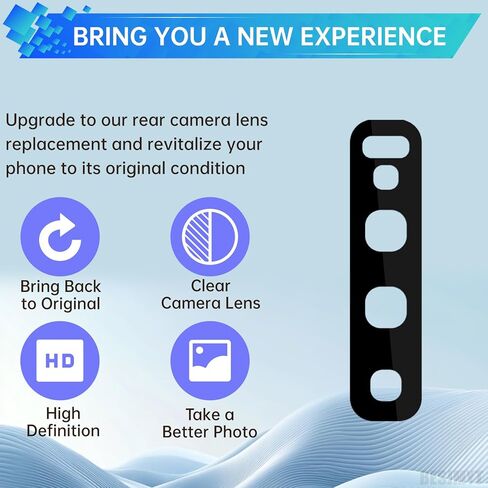 2 Pack Rear Camera Lens Replacement for Samsung Galaxy S10 Plus Adhesive Back Camera Glass Lens with Full Fix Tool Repair Kit Tweezers Dust Cloth for S10 Plus SM-G975U SM-G975U1 in Saudi Arabia