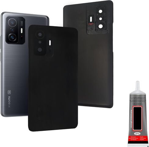 for Xiaomi MI 11T Battery Back Cover（Black）+Glue in Saudi Arabia