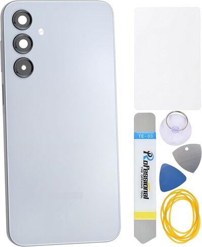 Gray Back Cover Replacement for Samsung Galaxy A16 with pre-Cut Adhesive and Camera Frame and Lens in Saudi Arabia