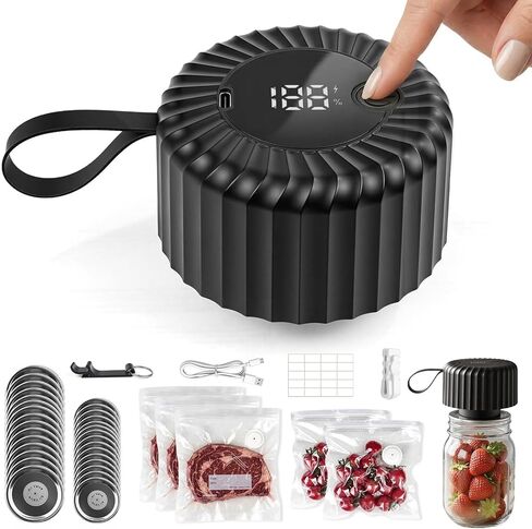 40PCS Mason Jar Vacuum Sealer Lids with Air Valve, 20 Wide Mouth & 20 Regular Mouth Reusable Airtight Lids for Mason Jars, Rings Not Included in Saudi Arabia