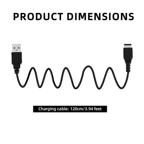 3pcs Charger Cable for Gameboy Advance SP, 120cm/3.94 Feet USB DS Charging Cord Replacement Power Wiring Compatible with Gameboy Advance SP Charger in Saudi Arabia