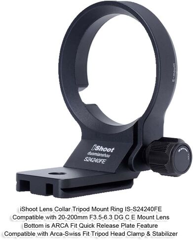 حلقة تثبيت حامل ثلاثي الأرجل لطوق العدسة متوافقة مع سيجما 20-200 مم F3.5-6.3 DG C، ​​24-70 مم f/2.8 DG DN Art II، 17-40 مم F1.8 DC Art، 14-24 مم f/2.8 DG DN Art، 28-70 مم f2.8 DG DN C، 105 مم F2.8 DG DN Macro E-Mount in Saudi Arabia