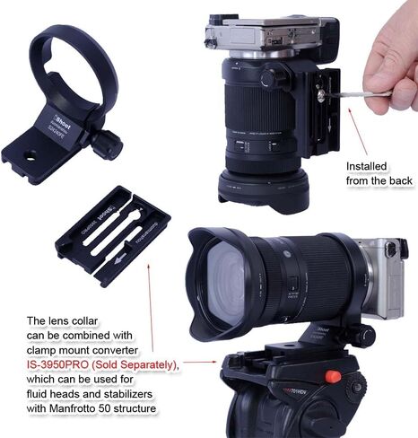 حلقة تثبيت حامل ثلاثي الأرجل لطوق العدسة متوافقة مع سيجما 20-200 مم F3.5-6.3 DG C، ​​24-70 مم f/2.8 DG DN Art II، 17-40 مم F1.8 DC Art، 14-24 مم f/2.8 DG DN Art، 28-70 مم f2.8 DG DN C، 105 مم F2.8 DG DN Macro E-Mount in Saudi Arabia