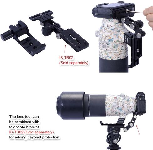 iShoot Tripod Mount Ring Base Lens Collar Foot Support Compatible with Fuji XF 150-600mm F5.6-8 R LM OIS WR, XF 500mm F5.6 R LM OIS WR & GF 500mm F5.6 R LM OIS WR, Arca-Swiss Fit Quick Release Plate in Saudi Arabia