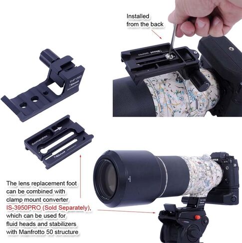 iShoot Tripod Mount Ring Base Lens Collar Foot Support Compatible with Fuji XF 150-600mm F5.6-8 R LM OIS WR, XF 500mm F5.6 R LM OIS WR & GF 500mm F5.6 R LM OIS WR, Arca-Swiss Fit Quick Release Plate in Saudi Arabia