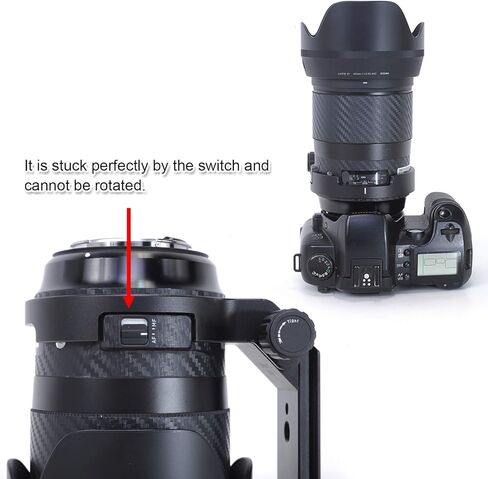 iShoot Tripod Mount Ring, 82mm Metal Lens Collar Bracket Compatible with Sigma 40mm f/1.4 DG HSM Art Lens (Compatible with Canon, Nikon, Sony FE Mount), Built-in Arca-Swiss Type Quick Release Plate in Saudi Arabia