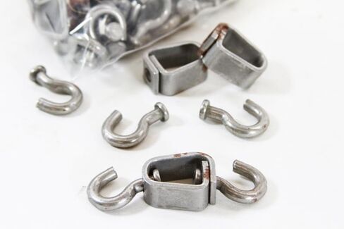 20 MB Crunch Proof in-Line Stake Swivels Trapping Supplies 20 Set Pack USA Made in Saudi Arabia