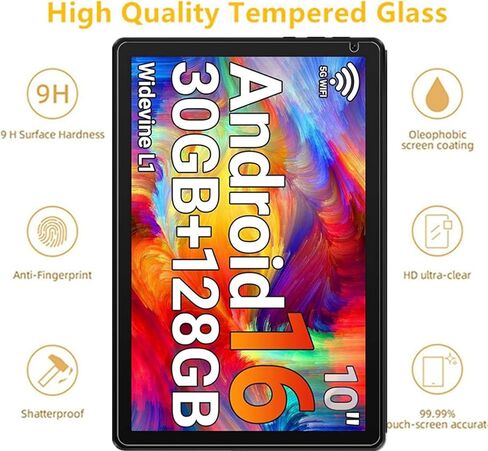 2 Pack Screen Protector for Urao X109 Tablet 10.1 Inch,Tempered Glass Film Guard for Urao X109 10.1" Android 16 Tablets 2026 in Saudi Arabia