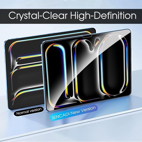 Screen Protector for iPad Pro 13 inch M4 2024 M5 2025 7th 8th Generation, 2 Packs 9H Tempered Glass Film, Protective Film, Ultra HD Clear, Anti-Fingerprint, Bubble-Free in Saudi Arabia