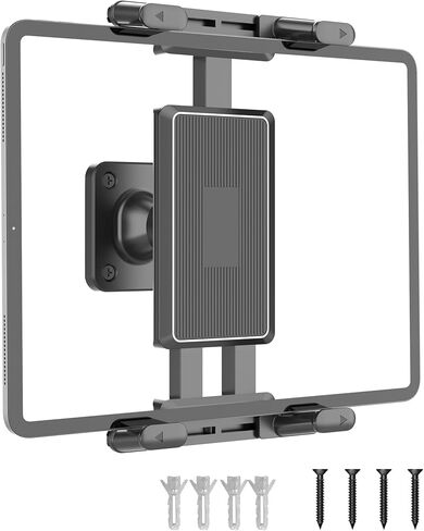 Adjustable Rotation Wall-Mounted Bracket with Secure Nail Fixing, Wall Mount Tablet Holder for iPad Samsung Tablet（4.7-12.9 Inch） in Saudi Arabia