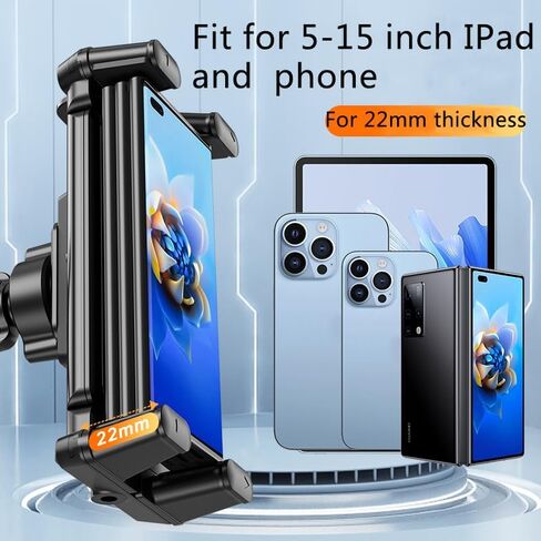 Adjustable Rotation Wall-Mounted Bracket with Secure Nail Fixing, Wall Mount Tablet Holder for iPad Samsung Tablet（4.7-12.9 Inch） in Saudi Arabia