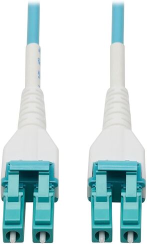 Tripp Lite Fiber Optic Cable 100 GbE, 246 feet / 75 Meter, Multimode Fiber, Duplex 50/125 OM4 LC/LC, LSZH, Armored Aqua (N821-75M-AQ-AR) in Saudi Arabia