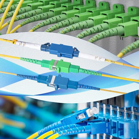50 حزمة من مجموعة محولات الألياف الضوئية، LC، ST، FC، SC/UPC، SC/APC مجموعة وصلات الألياف الضوئية البسيطة لتمديد كابلات الإنترنت من الألياف أو تمديد الكابلات الضوئية in Kuwait