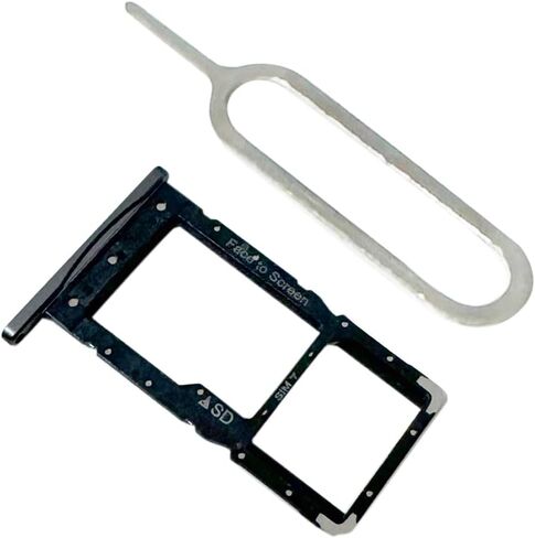 SIM Card Tray SD Card Tray Holder Slot Replacement for Lenovo Tab M10 HD 2nd/TB-X306F Black in Saudi Arabia