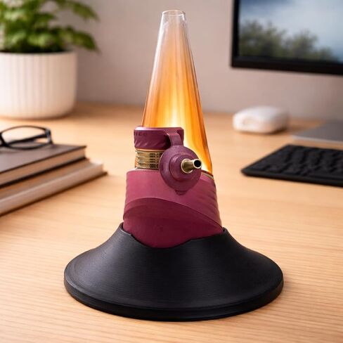 حامل قابل للتثبيت لجهاز Puffco Peak Pro، قاعدة تثبيت آمنة - تمنع الانسكابات، زجاج مكسور، أجهزة مائلة، عرض 4 بوصة، أسود، New Peak Pro in Kuwait