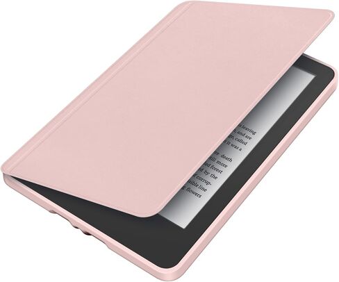 Snap-Fit Detachable Case for 6.8" Kindle Paperwhite (11th Generation-2021) & Signature Edition, Slim PU Shell and TPU Shockproof Frame PC Clear Back Cover,Auto-Wake/Sleep,Pink in Saudi Arabia