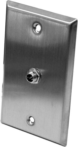 Seismic Audio SA-PLATE16 Stainless Steel Wall Plate with One 1/4-Inch TS Mono Jack in Saudi Arabia