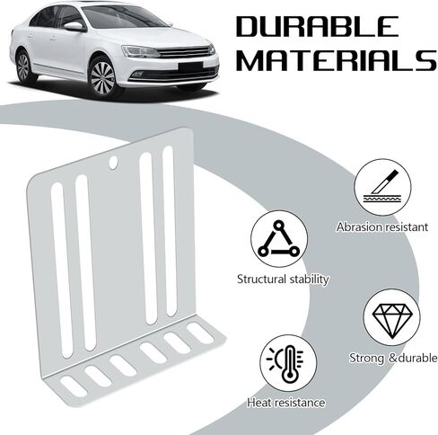 Wuyaoyao 4PCS Double DIN Installation Kit, Metal Car Stereo Radio Mounting Bracket with Screws, Universal Automotive Audio & Video Dash Mounting Kit, Car Accessories, 2.95x2.76x0.94 Inch/75x70x24 mm in Saudi Arabia