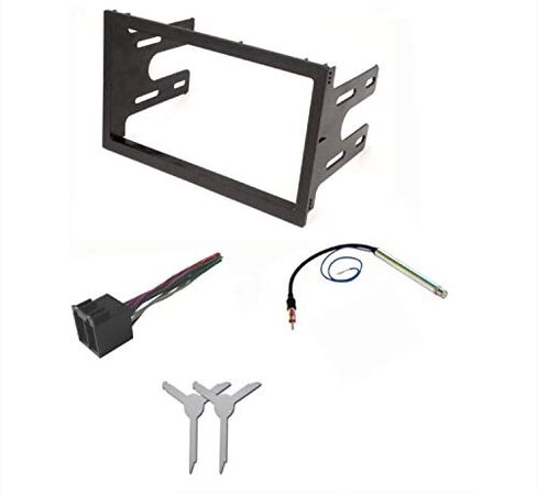 Car Stereo Dash Pocket Kit, Wire Harness, AM/FM Antenna Adapter, and Radio Removal Tool for Installing a Double Din Radio -Made for VW Volkswagen- 1998 1999 2000 2001 Golf, Jetta, Passat + More in Saudi Arabia
