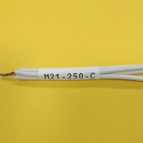 شريط ملصقات أنابيب الانكماش الحراري متوافق مع خرطوشة M21-250-C-342-WT مع طابعة ملصقات M210 LAB BMP21-PLUS/LAB IDPAL، أسود على أبيض، عرض 0.44 بوصة، طول 7 بوصات in Kuwait