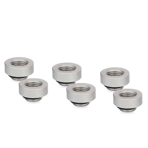 Thermal Grizzly - DeltaMate - Extender MF10-6-Pack - Extender Fitting 10mm - Black - CNC-machined Brass - G1/4" Male and Female Thread - for Modular Combinations in Water-Cooling Systems in Saudi Arabia