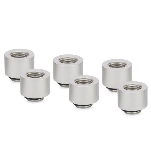 Thermal Grizzly - DeltaMate - Extender MF10-6-Pack - Extender Fitting 10mm - Black - CNC-machined Brass - G1/4" Male and Female Thread - for Modular Combinations in Water-Cooling Systems in Saudi Arabia