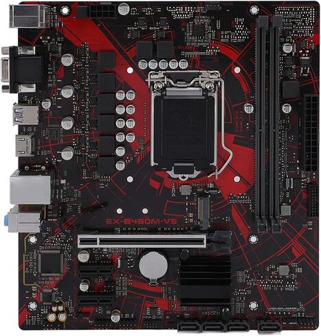 اللوحة الأم EX B460M V5، اللوحة الأم للكمبيوتر المكتبي M ATX DDR4 مع RTL8111H Gigabit LAN وصوت ALC887 7.1 قناة، لمعالجات وحدة المعالجة المركزية 1200 الجيل العاشر الأساسية 14 نانومتر in Saudi Arabia