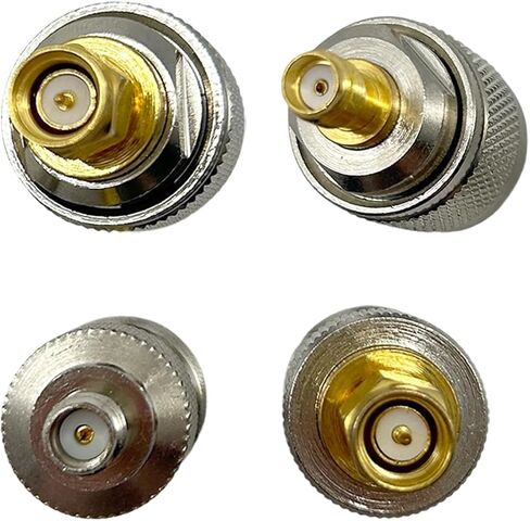 4Pcs SMA - UHF Antenna Connectors kit SMA to PL259 SO239 UHF VHF Crimp Coax Adapter for CB Radio Handheld Ham Radio Antenna Walkie Talkie Amateur Radio in Saudi Arabia