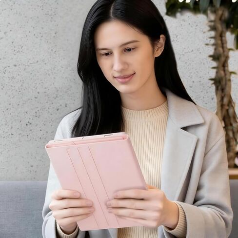 حافظة لوحة مفاتيح قابلة للفصل مع ماوس لجهاز Lenovo Idea Tab 11 بوصة 2025، حافظة لوحة مفاتيح مغناطيسية بإضاءة خلفية 7 ألوان لجهاز Lenovo Idea Tab 11 بوصة 2025 مع حامل قلم، 3 زوايا للتعديل، وردي in Kuwait