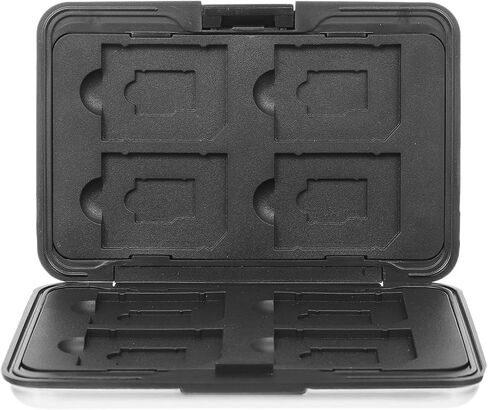 OUNONA Memory Card Case Box and Memory Card Holder for Digital Camera, Shockproof Waterproof Storage Protector with Silver Gray Compact Design for Travel and Daily Use in Saudi Arabia