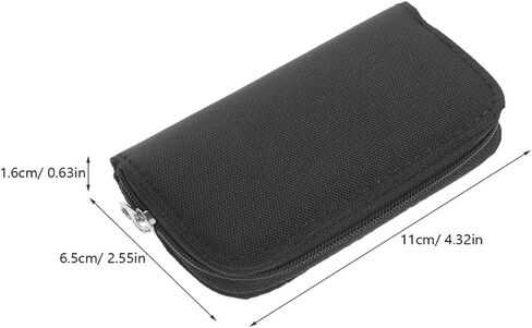 OUNONA 2pcs Multi-Function Memory Card Holder and Organizer Case with 22 Slots Portable Storage Bag for Photographers and Travelers, Black in Saudi Arabia
