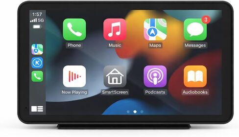 Wireless Carplay Screen for Car,10.26" Portable Apple Carplay and Android auto，4K Dash Cam with Rotatable Lens, 1080P Backup Camera, GPS Navigation, Mirror Link, Siri & Voice Control in Saudi Arabia