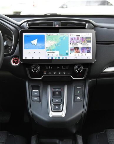 JOYING 12.3 Inch Car Stereo HD QLED Touch Screen with Wireless CarPaly & Android Auto, Android 13 Single Din Radio 12GB+256GB Head Unit, GPS Navigation, Bluetooth, 5G WiFi, DSP, AUX(JY-HTS19N12) in Saudi Arabia