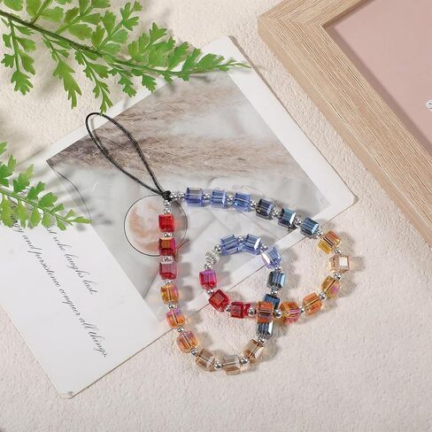 Beaded Camera Wrist Strap & Phone Charm, Cute Y2K Aesthetic Beaded Lanyard for Digital Camera, Cell Phone, Bag, Keys, Handmade Bead Wristlet Chain Keychain Gift for Women in Saudi Arabia