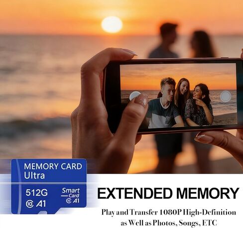 256GB Micro SD Card, Japanese Precision Manufacturing 4K Camera Pro, A2 V30 for Smartphone, Gopro, Action Cams, 4K UHD Video Recording, R/W up to 30/30 MB/s, with Adapter(Blue) in Saudi Arabia